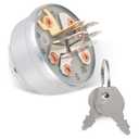 BlueStars 925-0267 STD365402 Ignition Switch 3 Position 5 Terminals - Compatible with MTD Craftsman John Deere Toro Snapper Scag Craftsman Riding Lawn Mowers - Replaces 24688 24695 925-0267A 725-0267