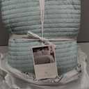 Levtex Home Cross Stitch Reversible King/Cal King Quilt Set (106x92in) with 2 Pillow Shams (36x20in) - Stitch Texture - Blue Haze - Cotton King Size Quilt Bedding Set - Lightweight, Soft, Pre-Washed