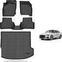 KELCSEECS Floor Mats & Cargo Liner Custom for Audi A3 2022 2023 2024 Car Mats Automotive Cargo Mat TPE Floor Liners Audi A3 All Weather Trunk Mat Accessories Trunk Liner Black