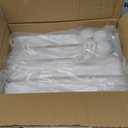 4 Tier Storage Bins with Lids, 23QT Stackable Closet Organizers and Storage with Wheels, Collapsible Storage Boxes, Foldable Plastic Storage Containers for Home,Office, Dorm Room-White