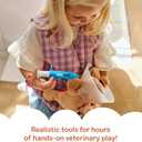 Melissa & Doug Examine and Treat Pet Vet Play Set, 24-Piece Animal Doctor Playset with Dog & Cat Plushies, Pet Doctor Kit & Accessories, Preschool Toys for Girls & Boys Ages 3+