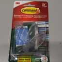 Command Outdoor Medium Clear Wall Hook, 5 Hooks and 6 Strips, Damage-Free Hanging Wall Hook for Hanging Outdoor Wall Decor with Weather Resistant Strips, Holds up to 2 lb (Transparent)