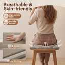 YDKGL Chair Cushions for Dining Chairs, Woven & Memory Foam Kitchen Chair Pads, Non Slip Backing Indoor Seat Cushion for Dining Room, Bar, Patio (1 Pack,Brown)