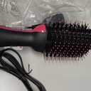 Dual Voltage Hair Dryer Brush with Negative Ion Anti-frizz Styler - Hot Air Volumizer for 110V-120V/220V-240V European and Travel Use