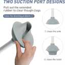 Silicone Toilet Brush Plunger Set, 2 in 1Toilet Bowl Brush and Holder Plunger Set, Plunger Toilet Brush Combo, Bathroom Toilet Brush, Toilet Brush Set, Toilet Scrubber and Plunger Set
