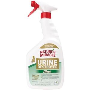 Nature’s Miracle Urine Destroyer Plus Cat, 32 Ounces, Enzymatic Formula, Ready-to-Use,Set of 2