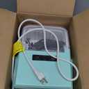 EDX Countertop Ice Maker, Self-Cleaning Portable Ice Maker Machine with Handle and Ice Scoop, Bullet Ice Cubes, 9Pcs/6Min 26.5Lbs/24H for Home/Kitchen/Bar/Party, Green