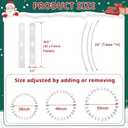 Christmas Tree Fence, 35PCS Thick White Plastic Picket Fence Decorative for Party Wedding Garden Home, Christmas Fence Border Barrier Guard for Puppy Toddlers Baby