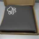 Dog Food Mat, 36" x 24" Extra Large Absorbent Dog Mat for Food and Water, Non Skid Cat Bowl Mat, No Stains Quick Dry for Pet Water Dispenser Pet Supplies for Messy Drinkers (Dark Grey)