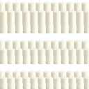 CCXTNQS 72-Pack Ivory White Pillar Candles Bulk Set, 2 x 3/4/6 Inch 3 Size