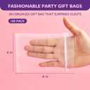 PACKINNO 100pcs White Organza Bags, Sheer Organza Bags 4x6 Inch, Small Mesh Bag Drawstring, Jewelry Gift Bags for Party, Candy, Christmas, Festival, Bathroom Soaps, Makeup, 1 Count