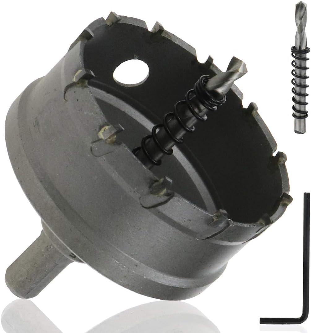75mm/2.95" Carbide Hole Saw Hole Cutter for Steel Plate, Aluminum & Metal
