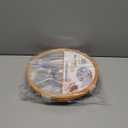 Luxshiny Divided Serving Tray with Lid 6 Compartments Stainless Steel Snack Tray Vegetable Fruit Platter for Family Gatherings Picnics and Office Lunches