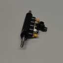 KIMISS Tire Air Control Valve Foot Pedal Valve for Tire Changer Machine, Aluminum Alloy 8mm OD Tubing Connectors Tyre Machine Pneumatic Switch Type D