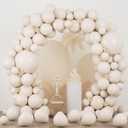Voircoloria 90pack White Sand Balloons Different Size 18/12/10/5 Inch Sand White Balloon Garland Arch Kit for Wedding, Bridal, Baby Shower, Birthday, Graduation, Anniversary, Bachelorette Decorations