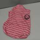 Matching Dog and Owner Clothes,Striped Dog Shirts for Small Medium Large Dogs Cats,Mama and Pet Shirts are Sold Separately(for Pets,Pet-Pink,Pet M-Bust 15.7")