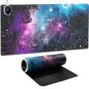 HAOCOO 4-Levels Heated Mouse Pad Hand Warmer, PU Leather Big Mouse Pad for Desk, Non-Slip Base Keyboard Matt, Smart Digital Display Auto-Off Desk Pad Mat for Home & Office