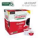 Krispy Kreme Doughnuts Classic, Keurig Single Serve K-Cup Pods, Medium Roast Coffee 48 Count (EXP 03/17/26)