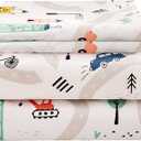 JSD Car Kids Printed Sheet Set Twin Size, 3 Piece Soft Microfiber Bed Sheets Deep Pocket