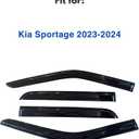 IG Window Visors Fit for 2023-2026 Kia Sportage, Out-Channel Rain Guards Vent Wind Deflectors 4PC, Car Accessories for 23-26 Sportage