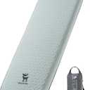 Self Inflating Sleeping Pad 4" Thick R-Value 6 for Camping, Single