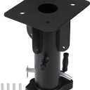 5th Wheel to Gooseneck Trailer Hitch Adapter, 15" 17'' 19" 21" Height Adjustable Cushioned Converter, 2-5/16" Ball Heavy-Duty Fifth Towing Gooseneck Hitches for Trailers, RVs