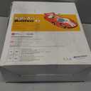 QPAU Blow up Inflatable Toddler Travel Bed with Sides, Toddler Air Mattress for Camping, Traveling, Hotel, or Home Use, Hand Pump Included (Red)