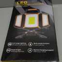 30W Rechargeable Work Light, 3000 Lumen Magnetic Work Light Battery Powered, Waterproof Portable Cordless Job Site Lighting for Construction Site, Workshop, Garage, Camping, and Car Repairing