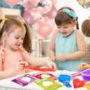 OCHIDO Valentines Day Cards for Kids- 30 Set of Heart Shape Slime with Valentines Greeting Cards - Valentine Exchange Gifts for kids ,School Event /Classroom Prizes,Valentine's Party Favors