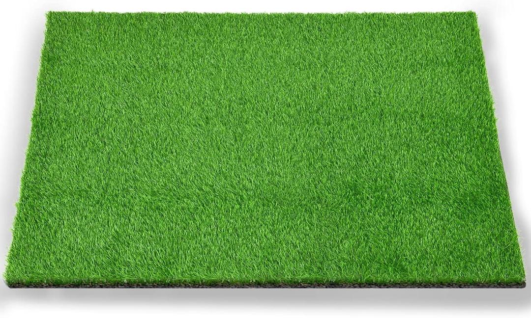 LOOBANI Dog Grass Pee Pads, Artificial Dog Grass Pads for Potty Tray, Fake Grass for Dogs to Pee On, Outdoor Indoor Pee Grass for Dog Potty (59*39 inch), Green 