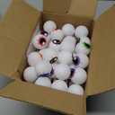 48 Pcs Halloween Eyeballs 1.6 in Plastic Scary Eye Balls Realistic Ping Pong Eyeballs Horror Props Fake Colorful Table Tennis Balls for Halloween Party Terror Props Decor