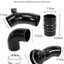 667-300 Cold Side Intercooler Pipe Kit for F250 F350 F450 F550 Super Duty 6.7L V8 Diesel 2011 2012 2013 2014 2015 2016 Intercooler Pipe Kit