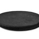 Xirggur Memory Foam Seating Pads, Faux Leather Waterproof Round Cushions,16"x16"x2" Soft Seat Cushion for Learning Sitting Chair Yoga and Meditation (Black)
