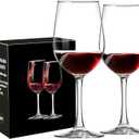 Glasses Set of 2, 10 OZ Long Stem Glasses Set for Red and White, Christmas Gift, Mother's Day Gift