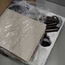 3 Light Arc Floor Lamps for Living Room, 2400LM Super Bright Floor Lamp with Remote Control, 80" Tall Floor Lamps with Stepless Dimmable, Mid Century Tree Floor Lamp for Bedroom, Office (Brown-Linen Shade)