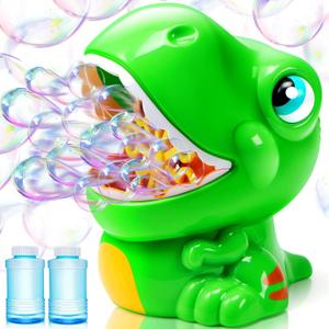 JOYIN Dinosaur Bubble Machine, Bubble Machine Gun Blower with Solutions for Kids, Summer Outdoor Indoor Toy, Dinosaur Party Favor, Kids Birthday Gift (Green) JOYIN Dinosaur Bubble Machine, Bubble Machine Gun Blower with Solutions for Kids, Summer Outdoor Indoor Toy, Dinosaur Party Favor, Kids Birthday Gift (Green)