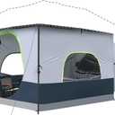 UNP Car Square Tent - Inner Tent for 10' x 10' Canopy into Camping Cube Cabin - Connect Car Tailgate Cabin Vented Roof - Dark Blue (Canopy Pole/Shelter NOT Included)