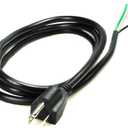6ft 14 Gauge 3 Prong Heavy Duty Replacement Power Supply Cord Cable 110V 115V 120V Pigtail for Universal AC Appliance, NEMA 5-15 Plug US SJT 14AWG (15A)