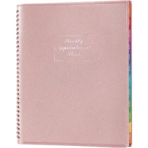Appointment Book 2026 - JAN 2026 - DEC 2026, 8.4" x 10.6" Weekly Appointment Book 2026, 15-Minute Interval Hourly Planner, Flexible Soft Cover