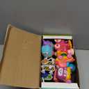 Funwee Steam Track Train Set for Toddlers, Magnetic Connection Train Toys w/Lights & Sounds, Electric Cartoon Choo Choo Train, Toy Train Christmas Birthday Gift for Toddlers 2 3 4 5+ Boy Girl (Pink)