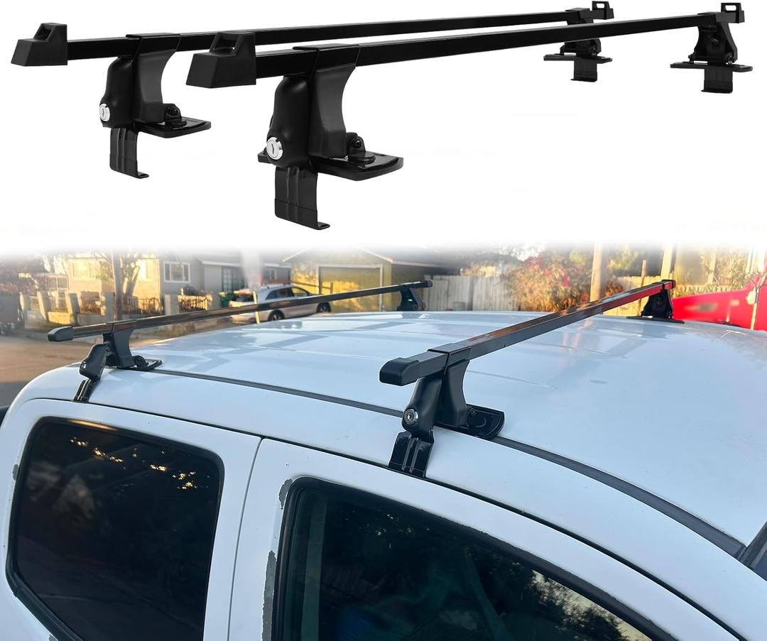 54" Universal Roof Rack Cross Bars,Car Top Roof Rack Cargo Bars with Anti-Theft Lock Adjustable,Luggage Cargo Carrier,165 lbs Load Capacity,Without Side Rail for SUVs,Vans,Sedans