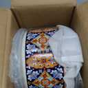 vancasso Serving Bowls with Lids Set of 4, Ceramic Nesting Mixing Bowls for Food Storage, Prep and Stackable, Dishwasher & Microwave Safe Gift Set, 60/36/20/10 OZ, Series SIMI (Bohemian)