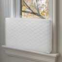Indoor AC Unit Cover, Double Insulation Air Conditioner Cover for Inside Units, Adjustable and High Elasticity (L: 25"x18"x3.5")