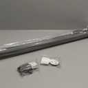 Babepai Retractable Baby Gates Extra Wide | 55" Wide x 38" Tall Dog Gates for Stairs | Indoor/Outdoor Use | Child Gates for Doorways, Deck, Porch, Hallways, Patio - Gray