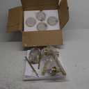 Island Light for Kitchen,4-Light Gold Finish Kitchen Island Pendant Lighting with Round Frosted Glass Shades for Dining Table