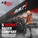 T1A Extended Cab Door Handle, Rear Passenger Door Handle Compatible with 1999-2007 Chevrolet Silverado 1500 2500; 99-07 GMC Sierra 1500 2500, 01-07 Sierra Silverado 3500, OEM 15758171 79107