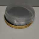 10 Pack 9 Inch Heavy Duty Aluminum Pie Tins Bulk with Lid, Oven and Freezer Safe Disposable Pie Pizza Pan Dessert Baking Cups Ideal for Restaurants Party Favors (Black,Gold)