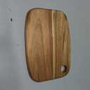 Small Acacia Wood Cutting Boards for Kitchen with Hanging  Mini Wooden Cutting Board for Vegetables, Fruit, Bread, Meat - BPA Free, 9" x 6.5"