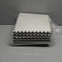 12pcs Carpet Squares Puzzle Floor Mat, Plush Interlocking Carpet Tiles, Anti Slip EVA Foam Jigsaw Floor Tiles, Build A Safe Area for Bedroom Playroom (Grey+Black)