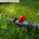 Pool Hose Connector with Valve, 1-1/4" or 1-1/2" Pool Hose Adapter for Filter Pump, ON/OFF Valve for Water Flow Control, Tight Fitting Coupler for Above-Ground Pool